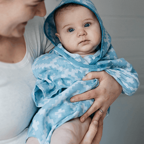 Blenker Hooded Towel Niagara Blue