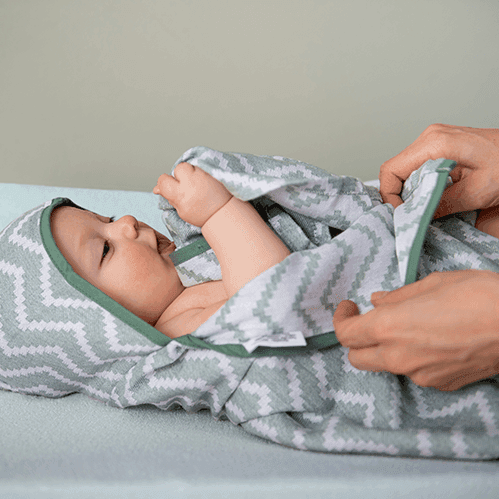 Blenker Hooded Towel Calming Green