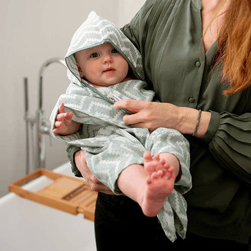 Blenker Hooded Towel Calming Green